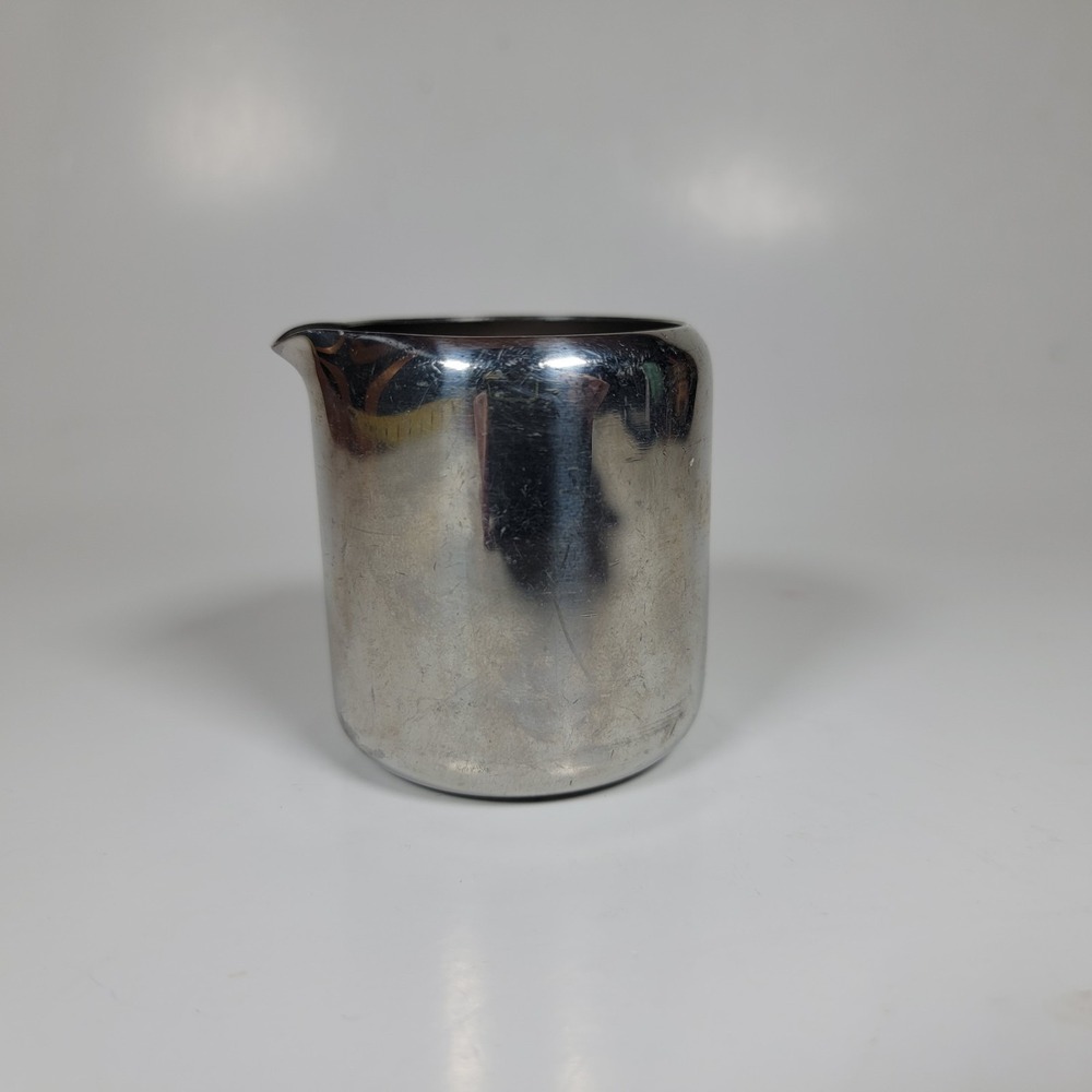 Gemco Mini Restaurant Individual Creamer Vintage Japan stainless‎ steel G5004